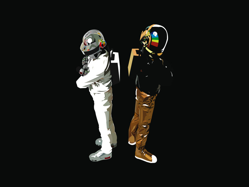 Daft Punk duo illustration