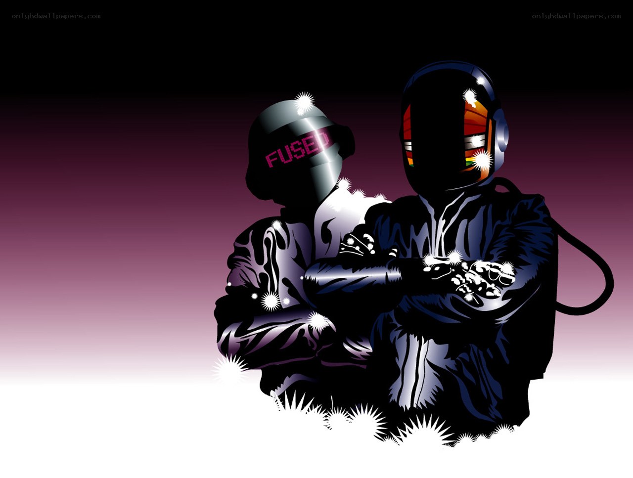 Daft Punk duo illustration