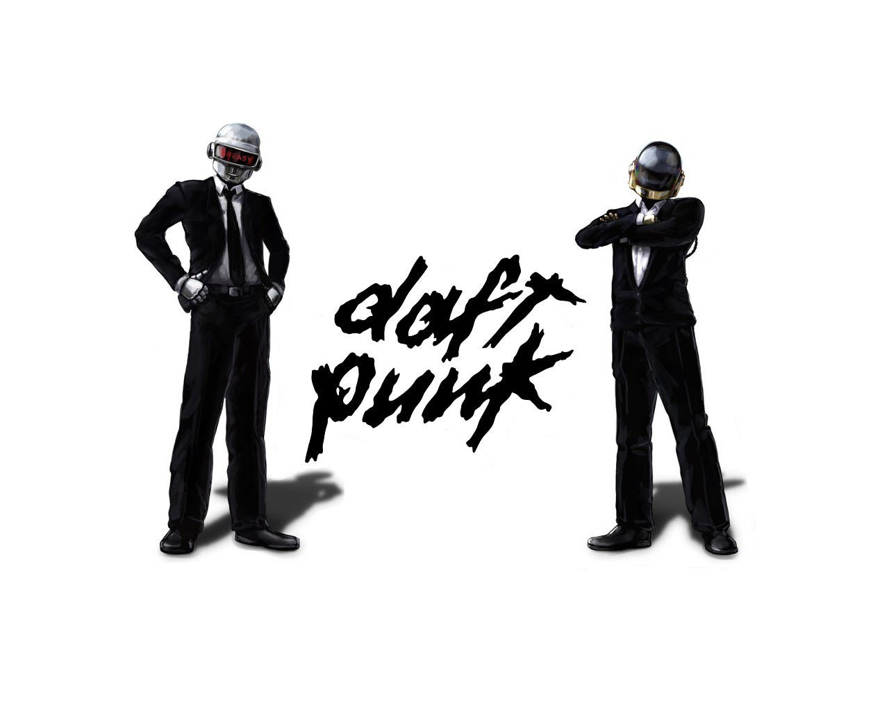 Daft Punk duo illustration