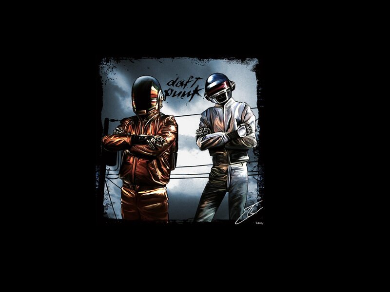 Daft Punk duo illustration