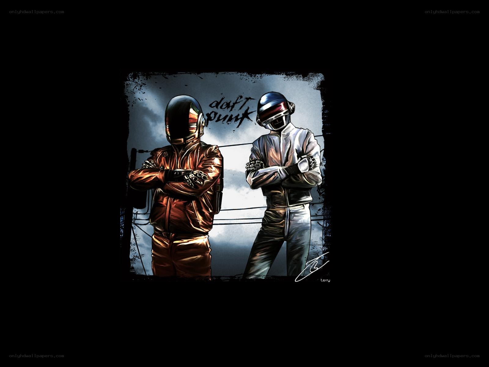 Daft Punk duo illustration