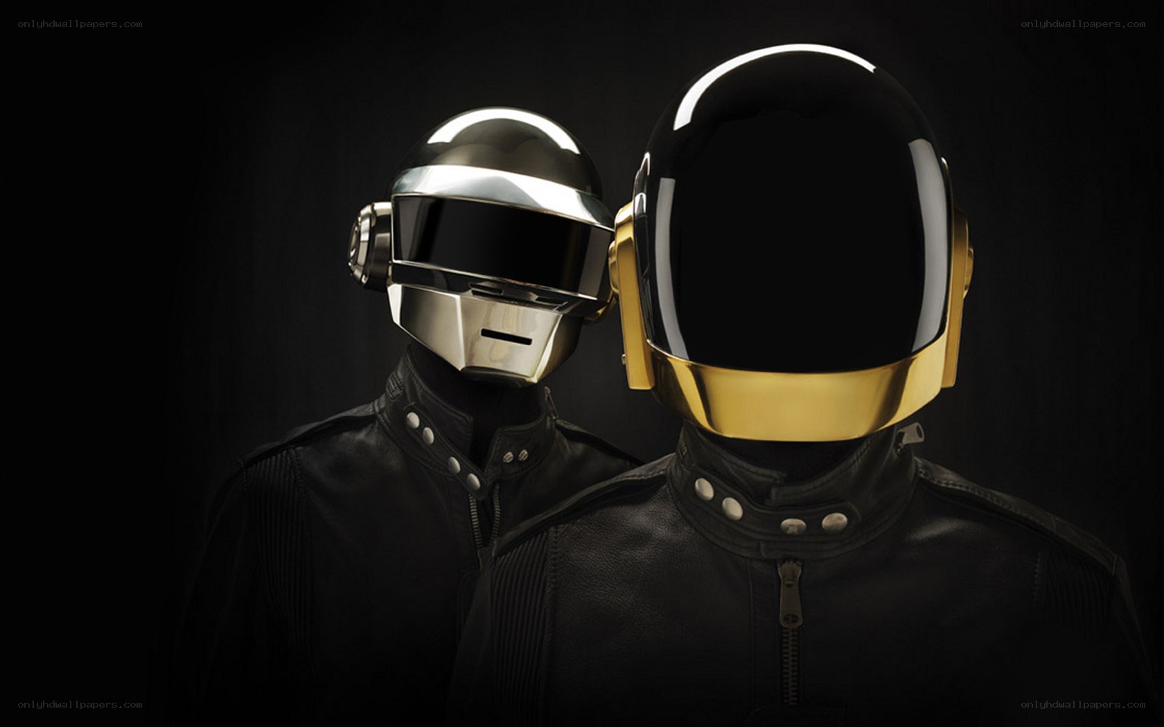 Daft Punk duo in helmets