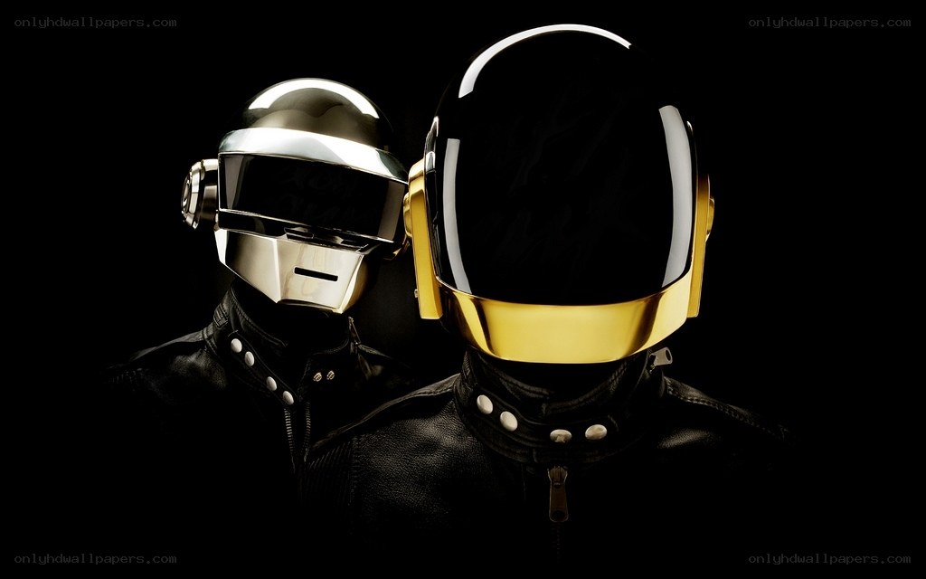 Daft Punk duo in helmets
