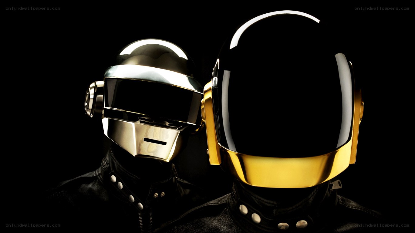 Daft Punk duo in helmets