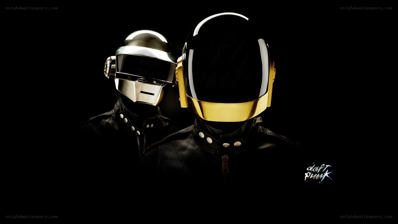 Daft Punk duo in helmets