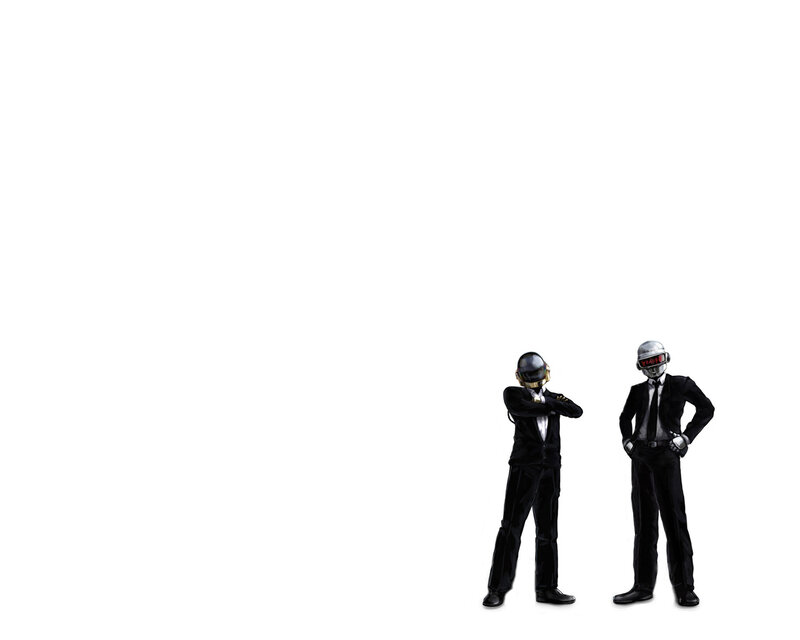 Daft Punk duo in helmets