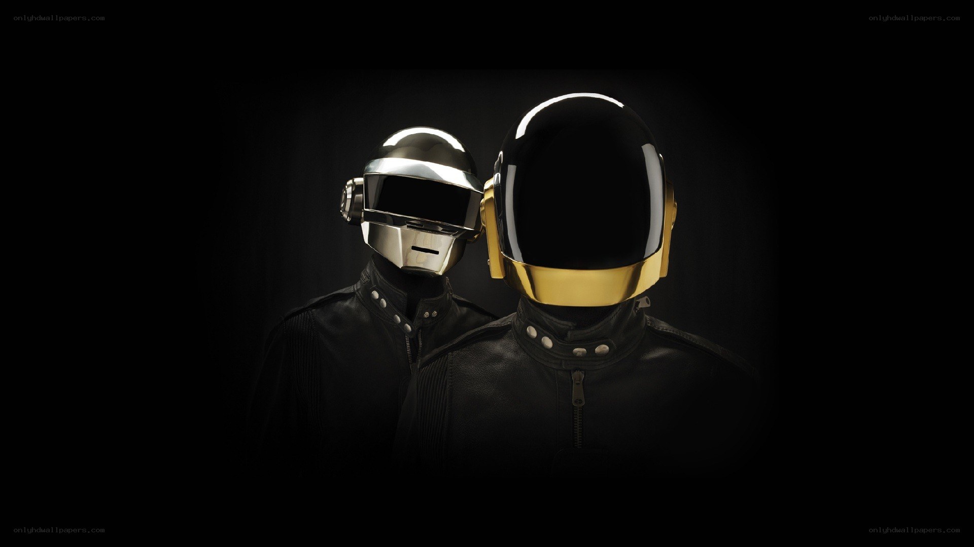 Daft Punk duo in helmets