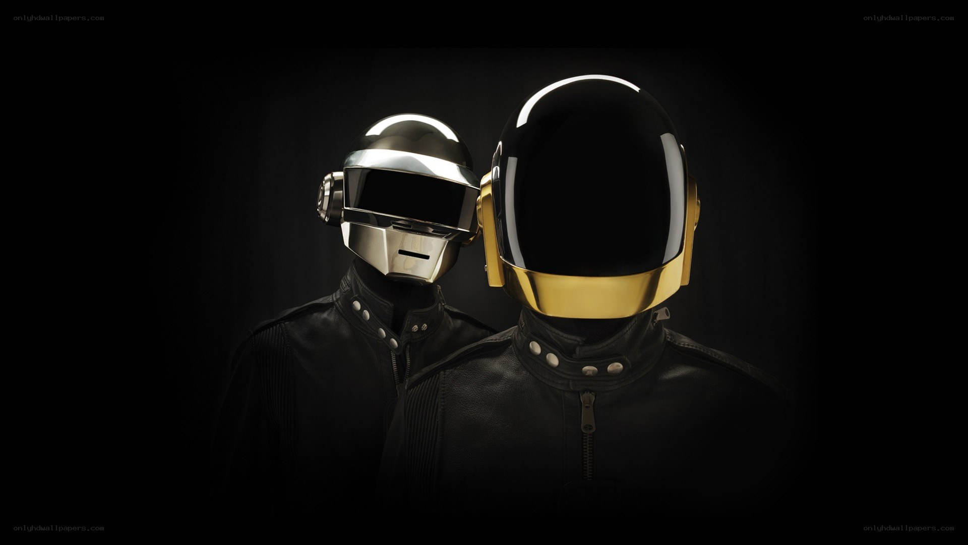 Daft Punk duo in helmets