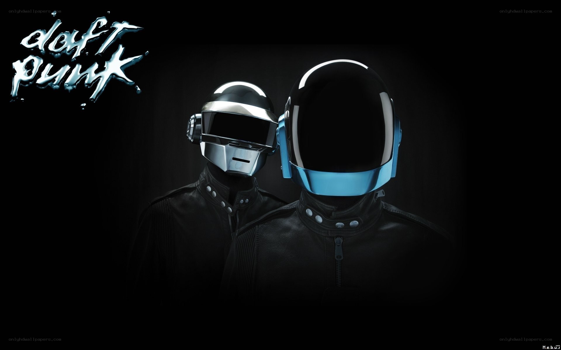 Daft Punk duo in helmets