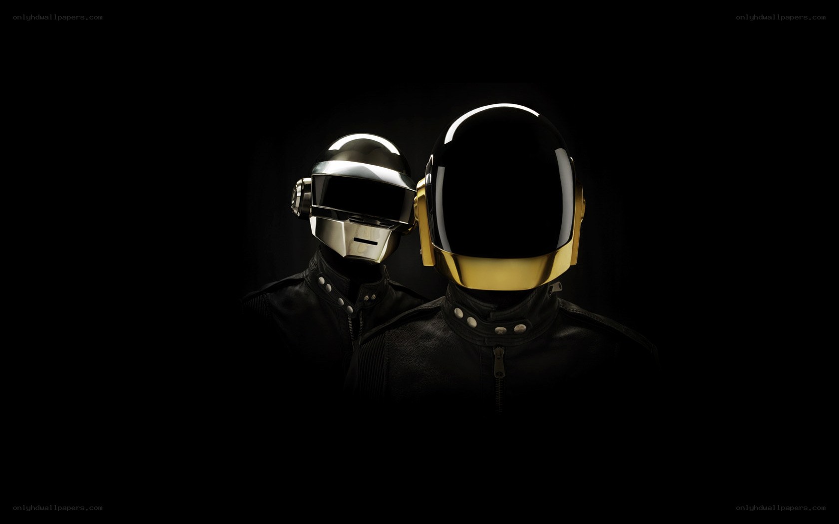 Daft Punk duo in helmets