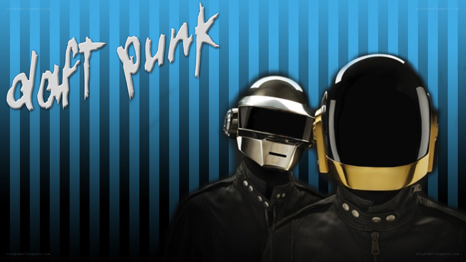 Daft Punk duo with helmets