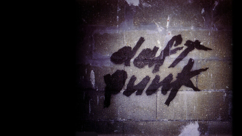 Daft Punk graffiti on wall