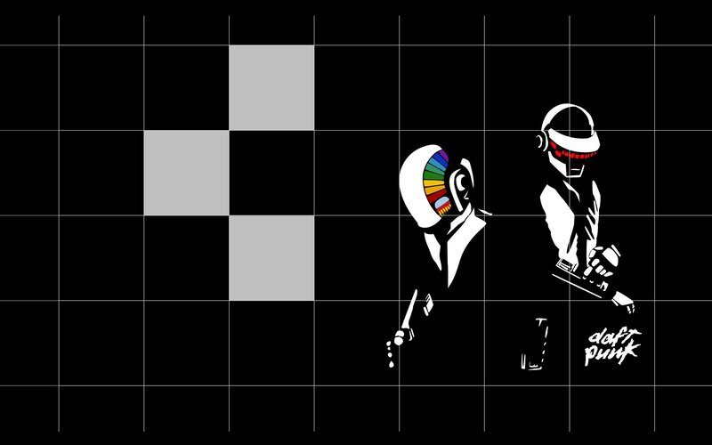 Daft Punk grid art