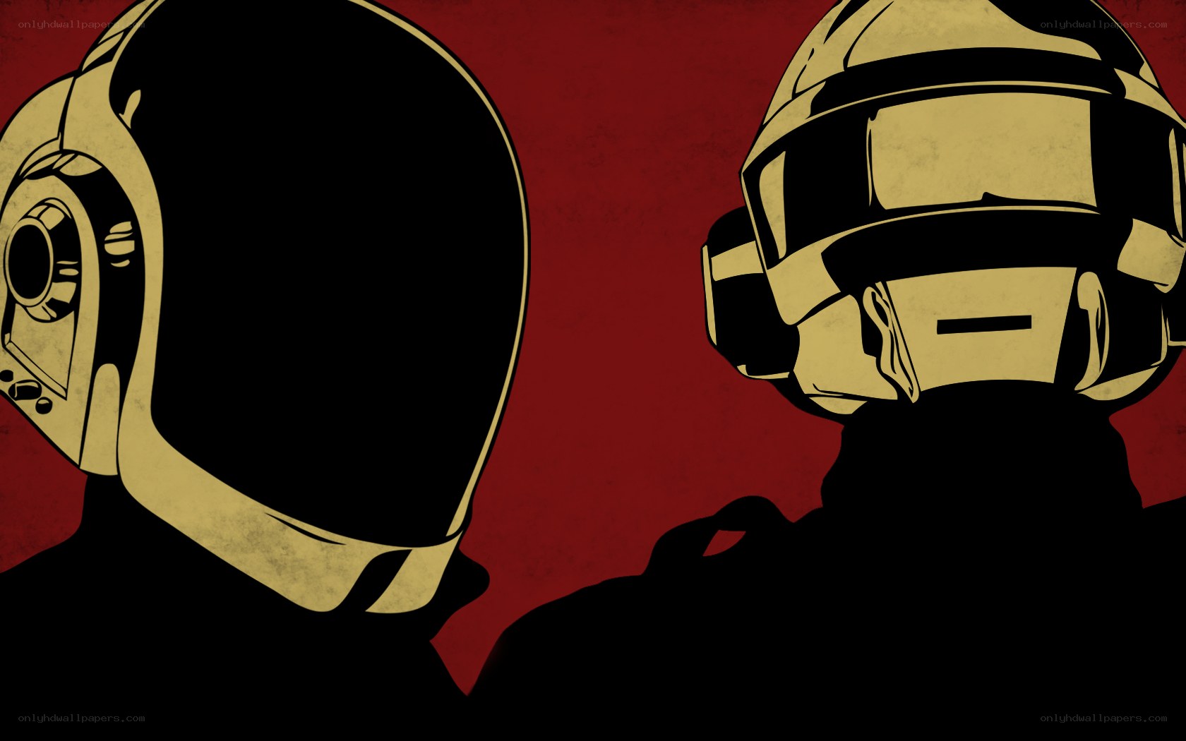 Daft Punk helmet art