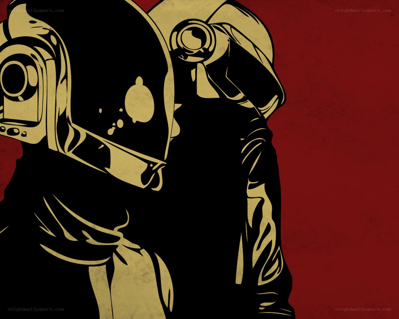 Daft Punk helmet art
