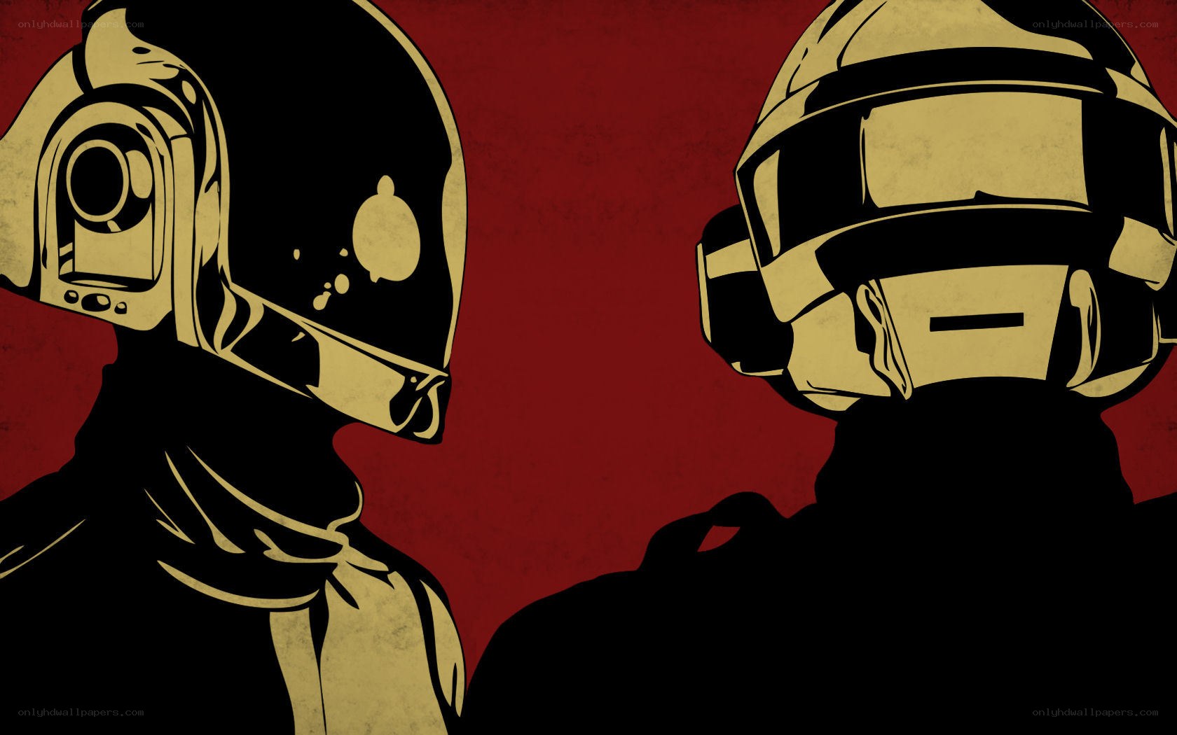 Daft Punk helmet art