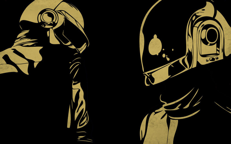 Daft Punk helmet art