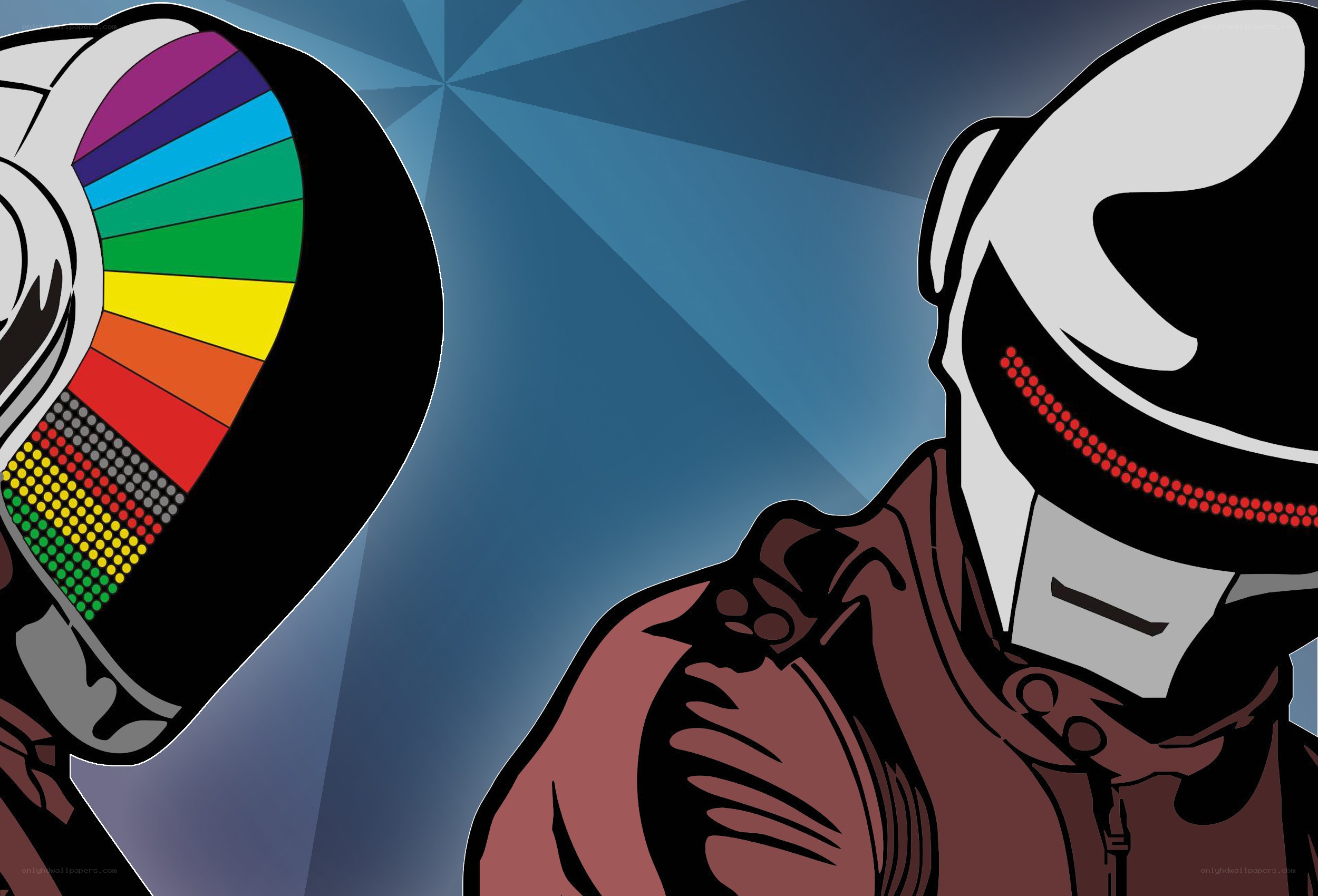 Daft Punk helmet art