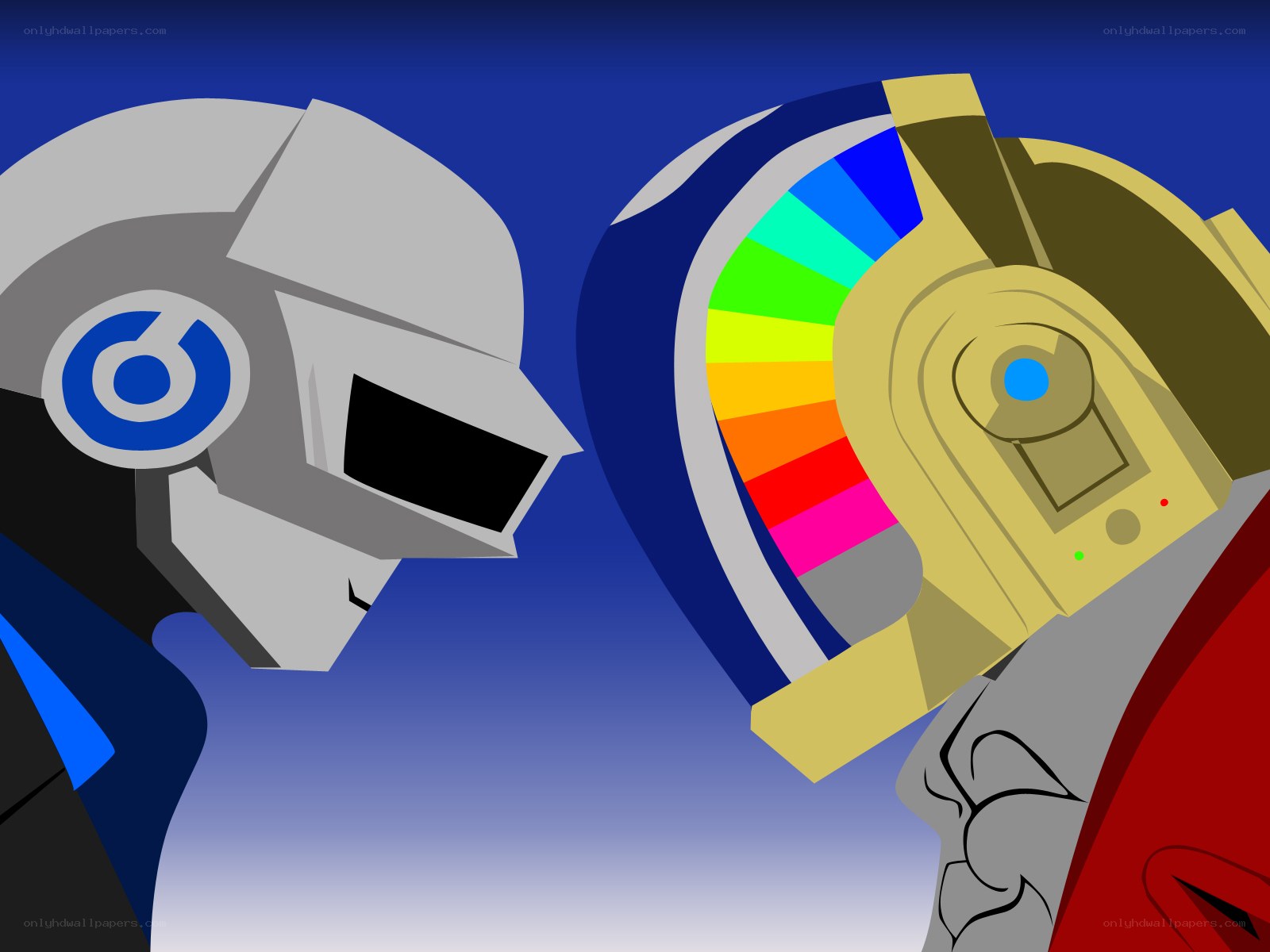 Daft Punk helmet art
