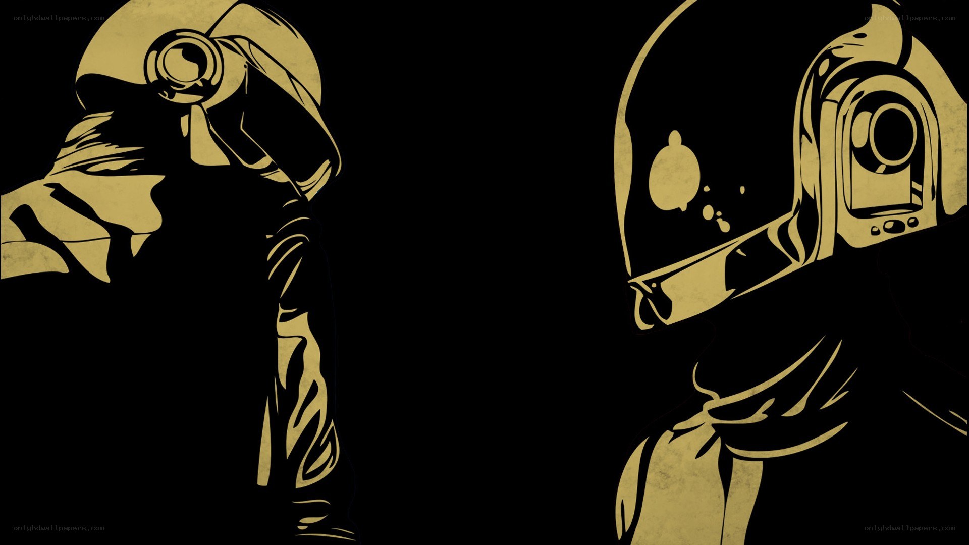 Daft Punk helmet art