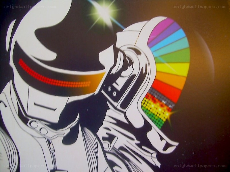 Daft Punk helmet art