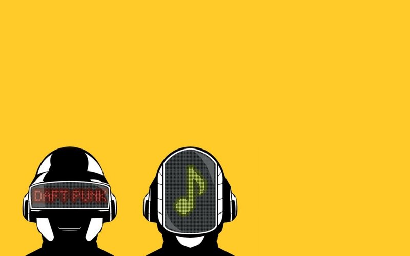 Daft Punk helmet art
