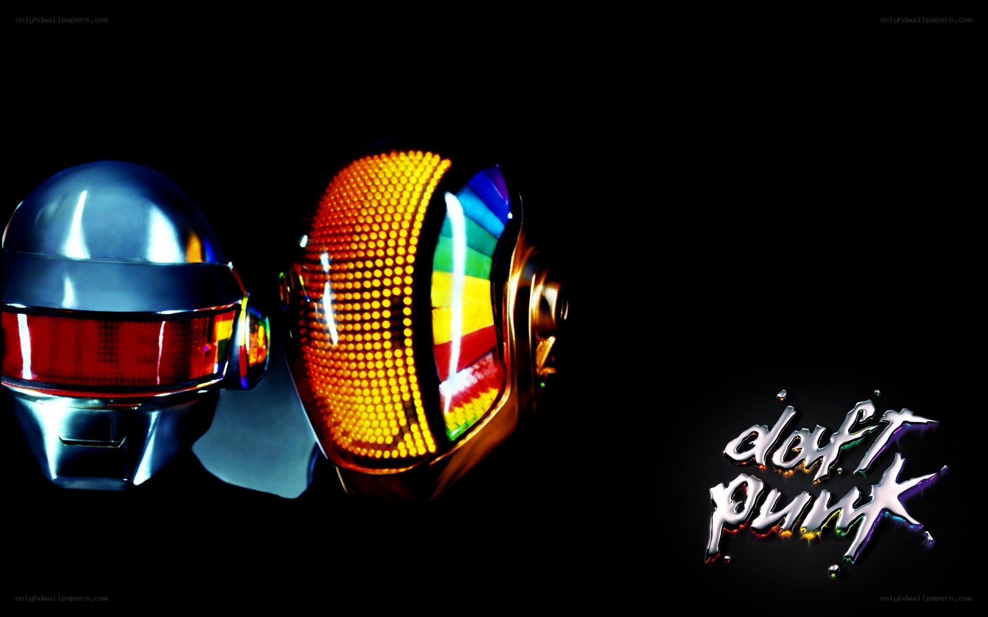 Daft Punk helmet artwork