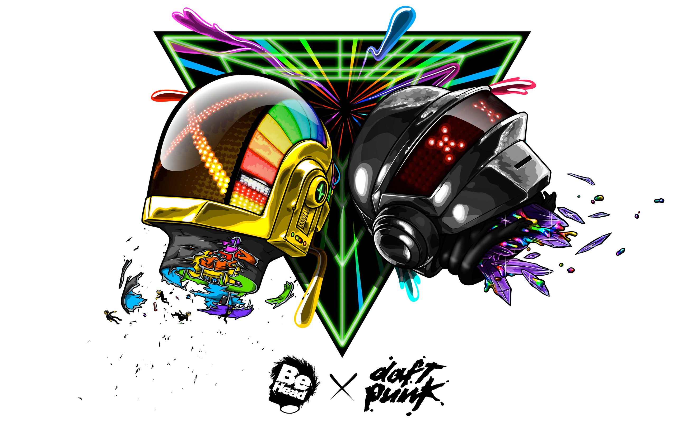 Daft Punk helmet artwork