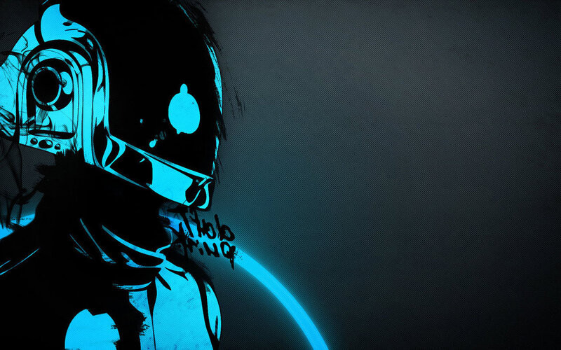 Daft Punk helmet artwork