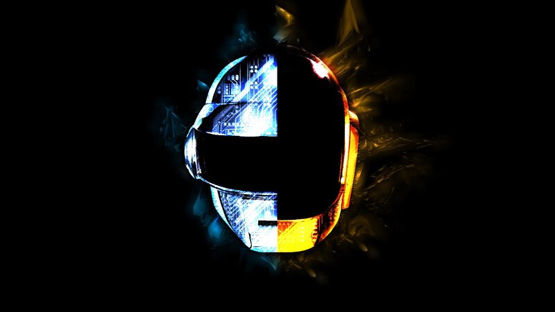 Daft Punk helmet artwork