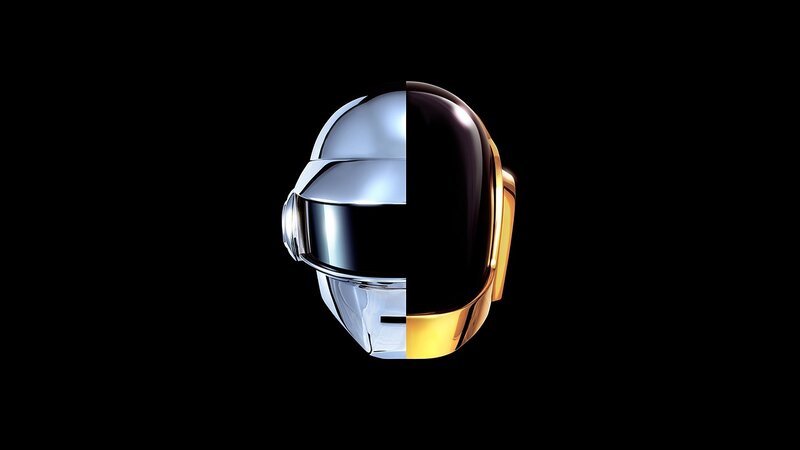 Daft Punk Helmet — Black, Minimalist, 3d Render