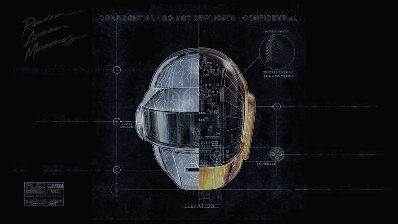 Daft Punk helmet blueprint