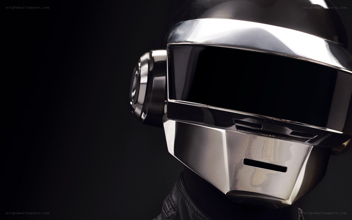 Daft Punk helmet close-up