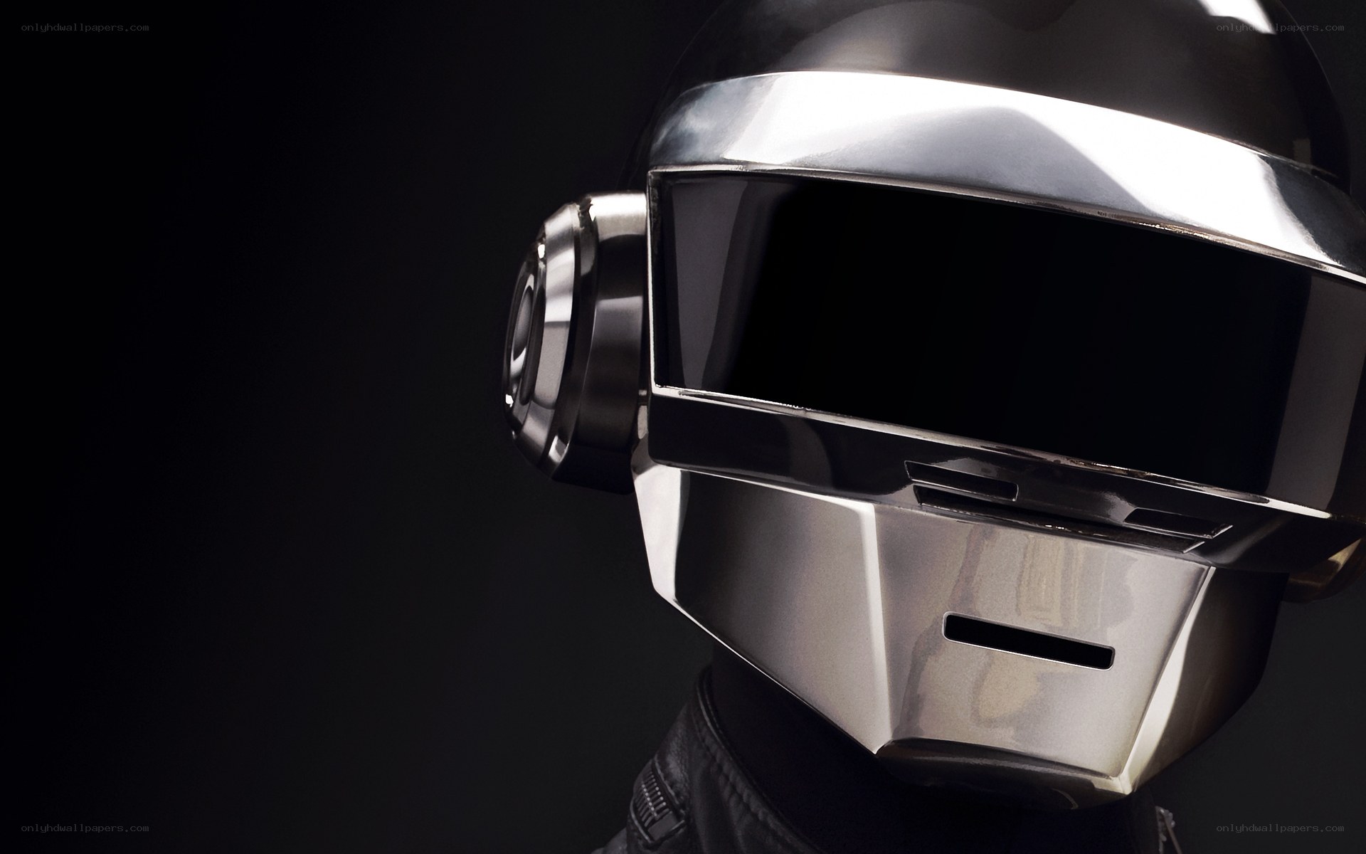 Daft Punk helmet close-up