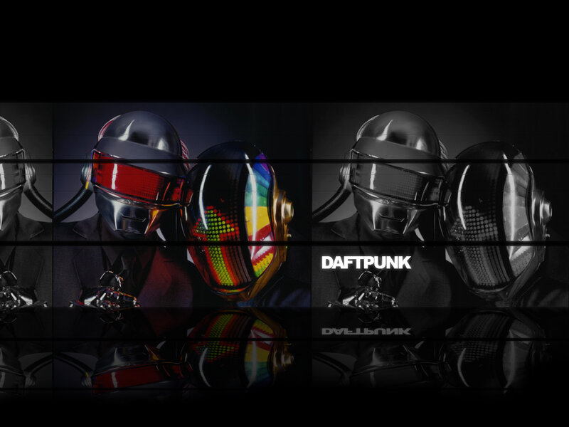 Daft Punk helmet collage