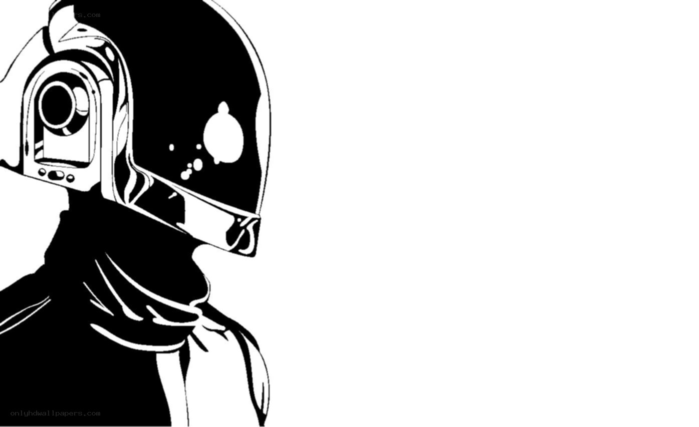 Daft Punk helmet illustration