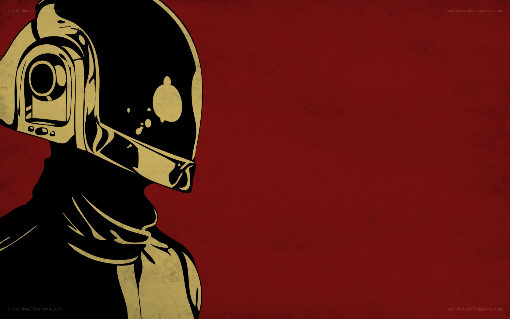 Daft Punk helmet illustration