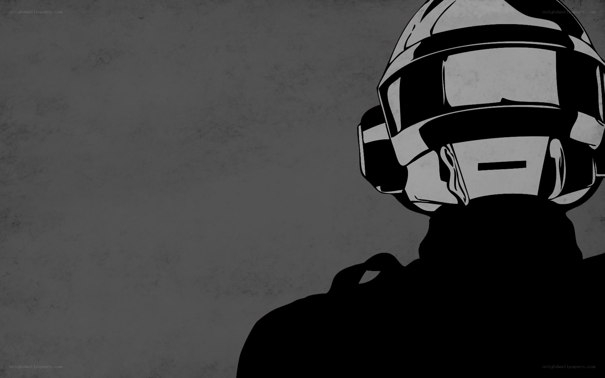 Daft Punk helmet illustration