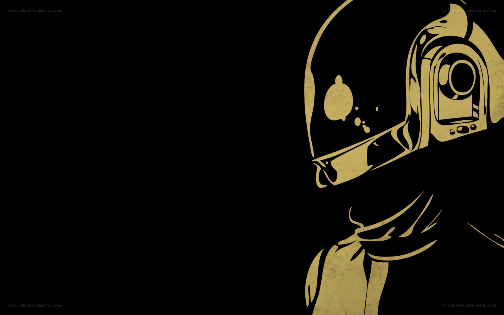 Daft Punk helmet illustration