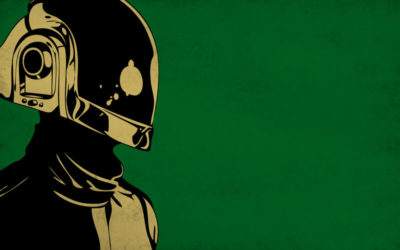 Daft Punk helmet illustration