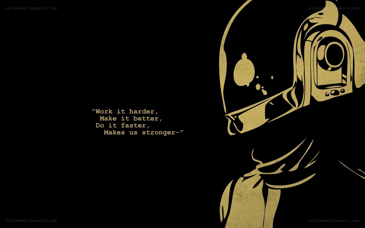 Daft Punk helmet quote