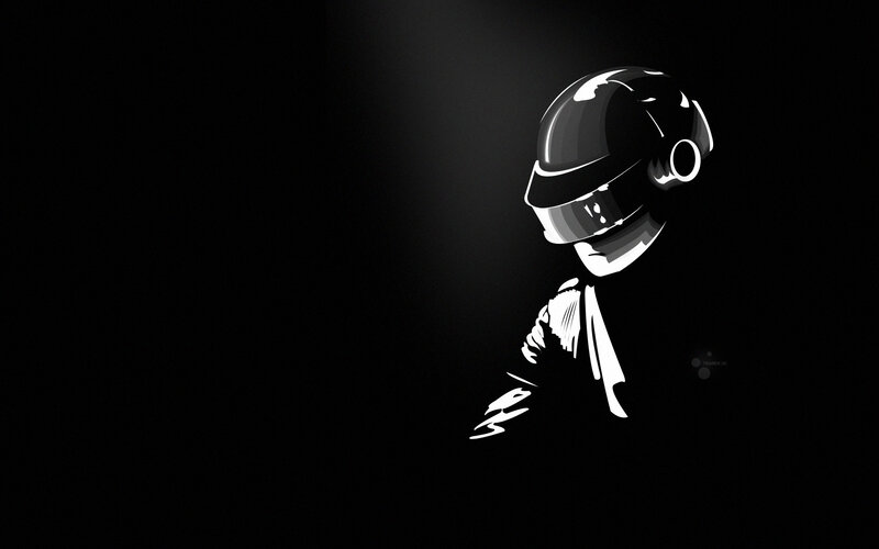 Daft Punk helmet silhouette