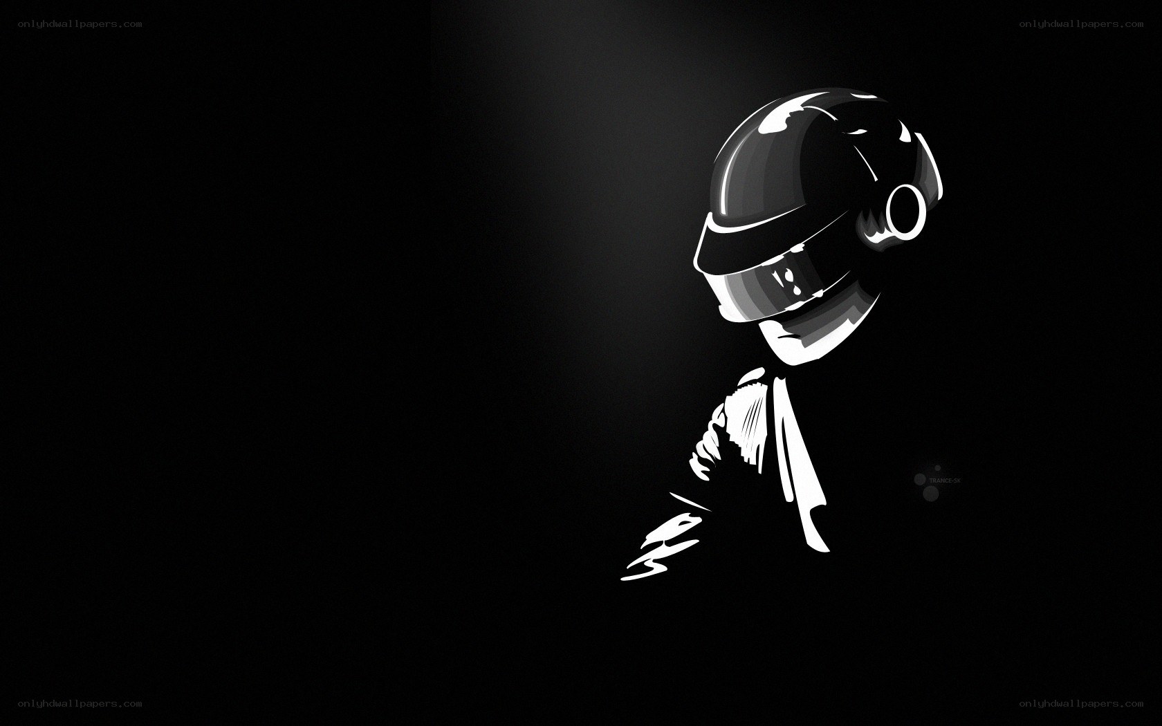 Daft Punk helmet silhouette
