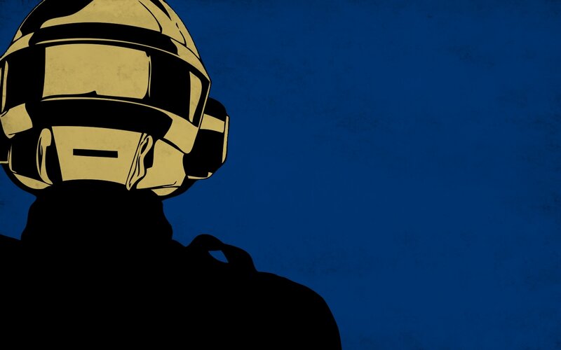 Daft Punk helmet silhouette