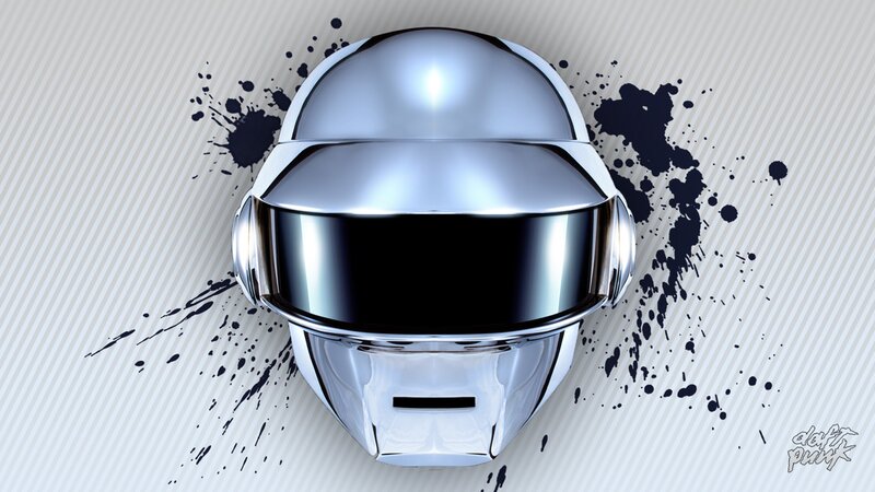 Daft Punk Helmet — Silver, Futuristic