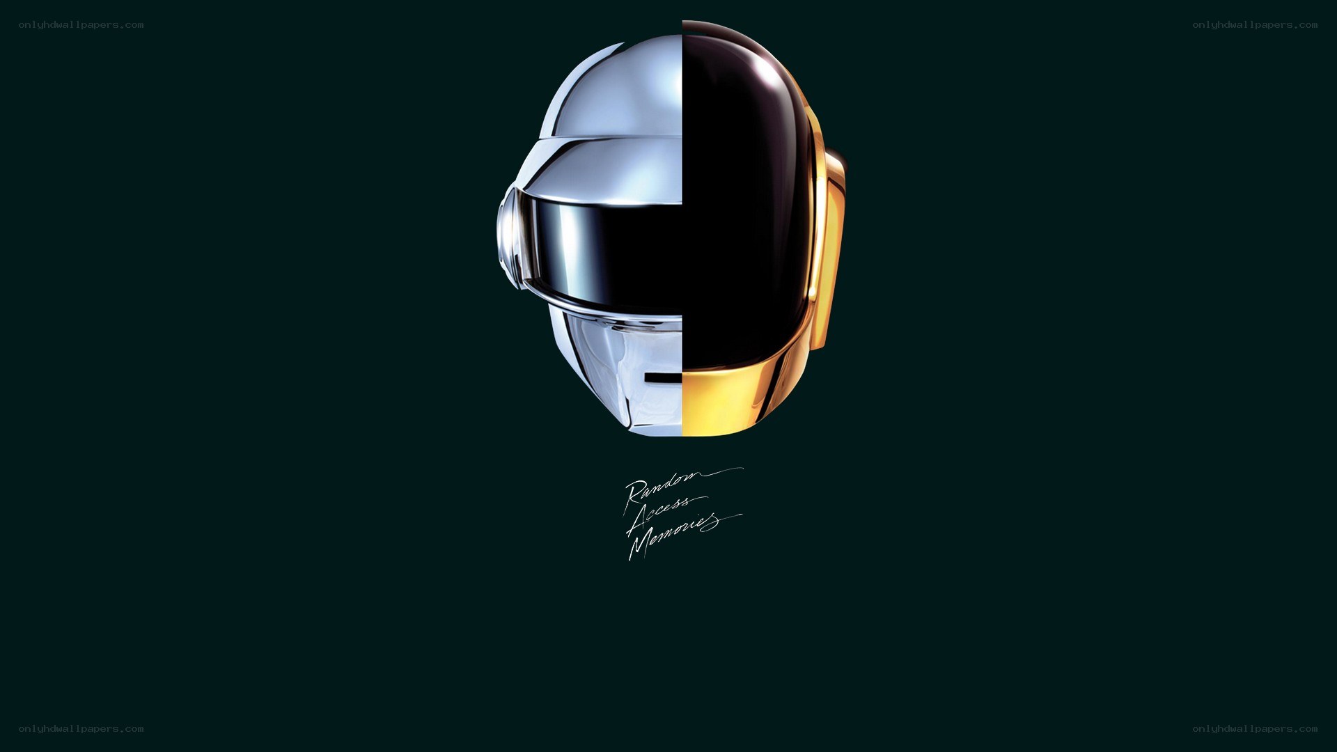 Daft Punk helmet split design