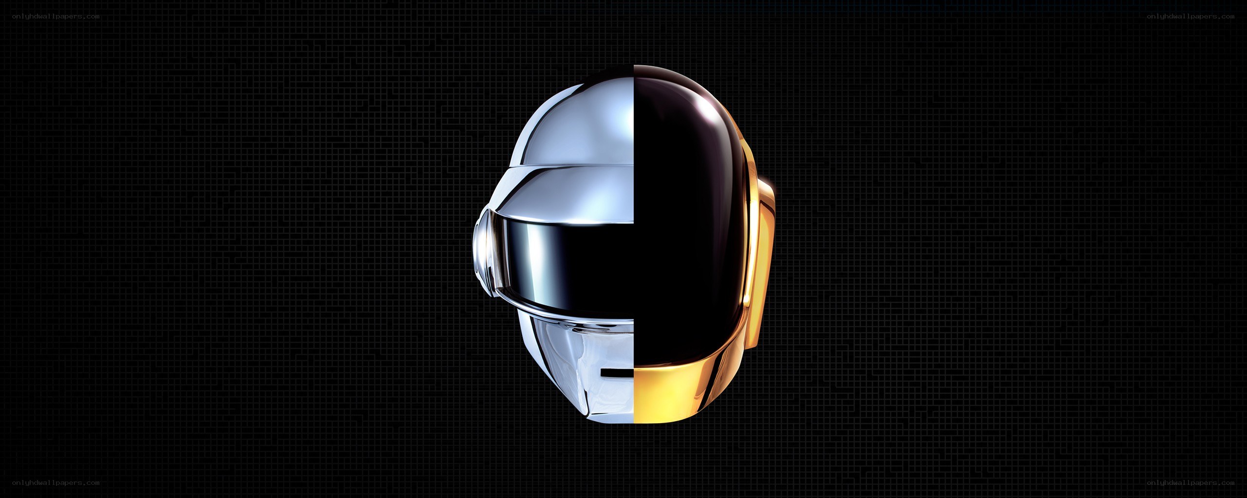 Daft Punk helmet split design