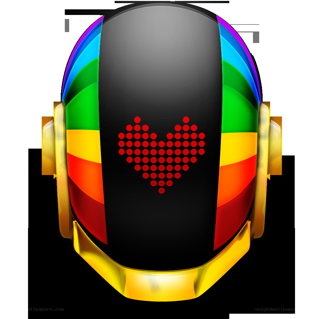 Daft Punk helmet with heart