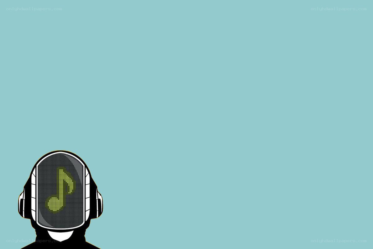 Daft Punk helmet with music note