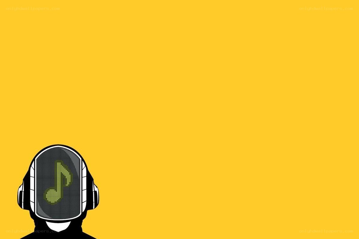 Daft Punk helmet with music note